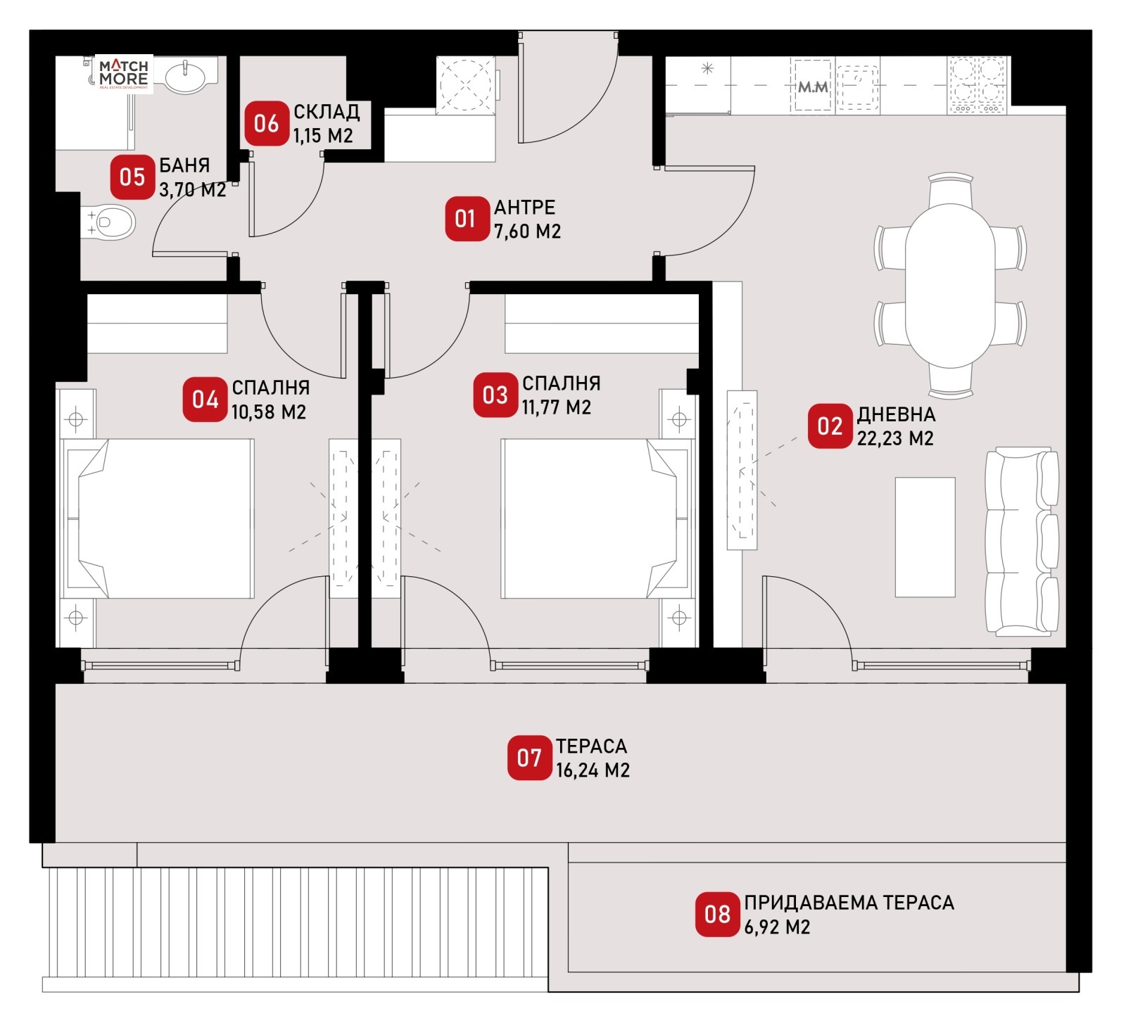 Продава 3-СТАЕН, гр. София, Малинова долина, снимка 2 - Апартаменти - 55058778