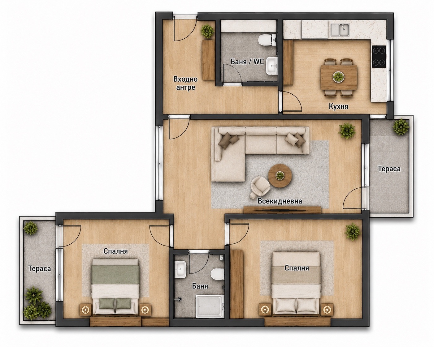 Продава 3-СТАЕН, гр. София, Люлин 2, снимка 10 - Апартаменти - 55307674