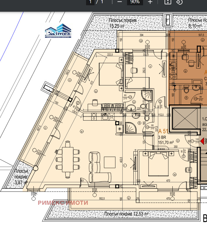 Продаја  3 спаваће собе Софија , Манастирски ливади , 152 м2 | 70770052 - слика [2]