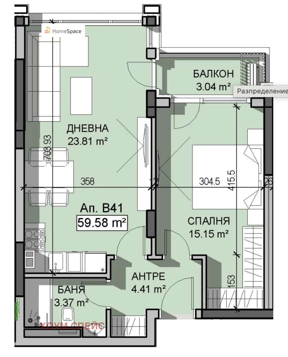 Продава 2-СТАЕН, гр. София, Манастирски ливади, снимка 2 - Апартаменти - 51768389