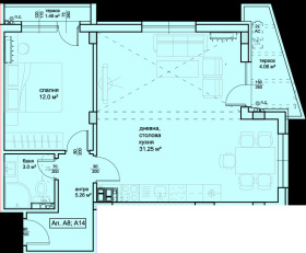 1 Schlafzimmer Hristo Smirnenski, Plowdiw 1