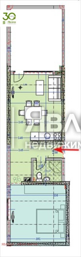 Продава 2-СТАЕН, с. Кранево, област Добрич, снимка 5 - Апартаменти - 56135413