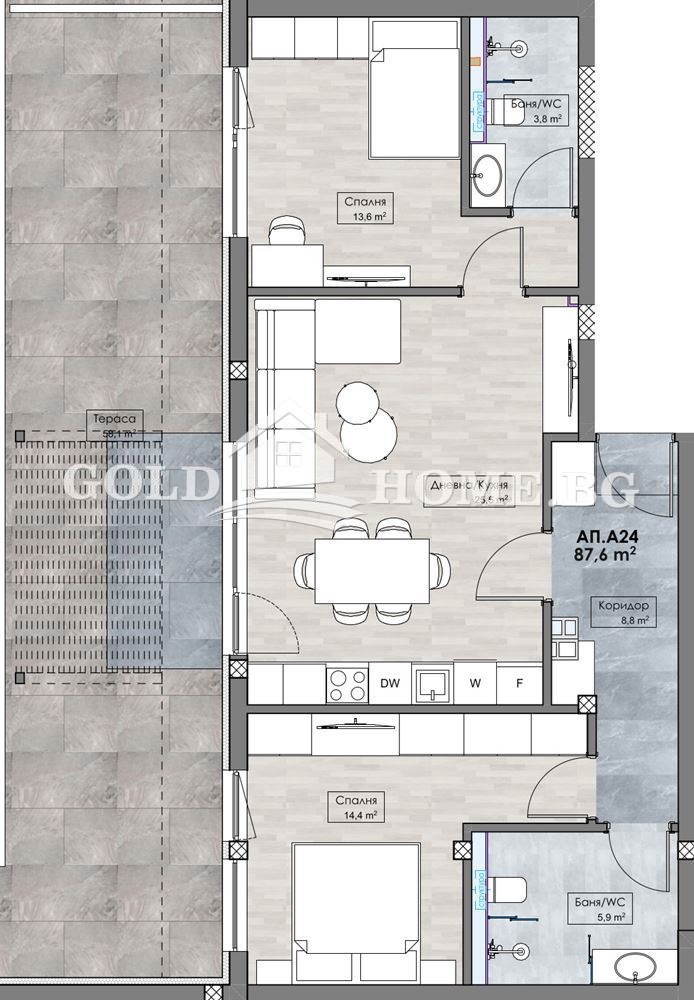 Продава 3-СТАЕН, гр. Пловдив, Кършияка, снимка 9 - Aпартаменти - 49216080