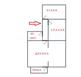 1 slaapkamer m-t Gardova glava, Sofia 16