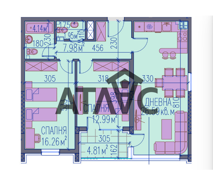 Продава 3-СТАЕН, гр. Пловдив, Център, снимка 8 - Апартаменти - 47496427