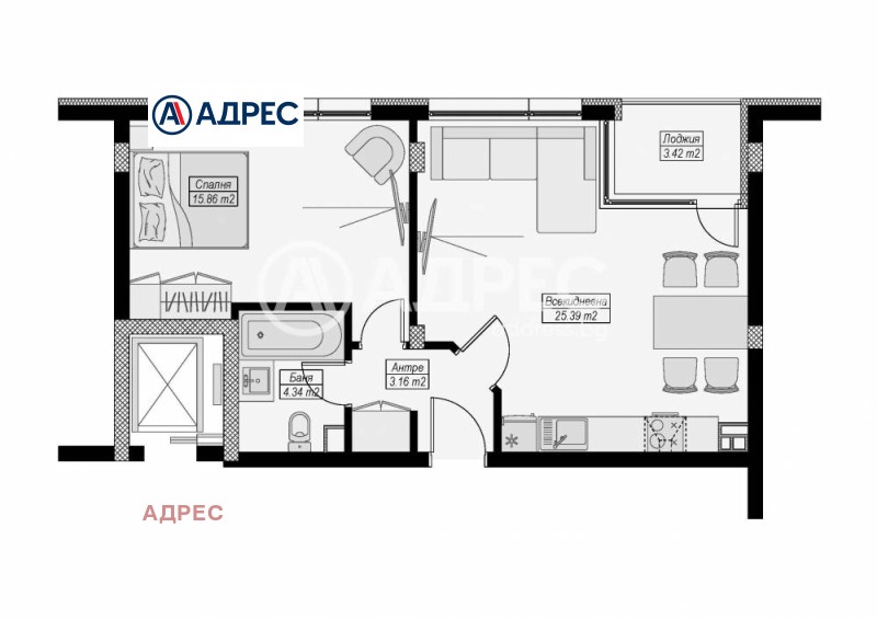 Продава 2-СТАЕН, гр. Варна, Бриз, снимка 3 - Aпартаменти - 48470687