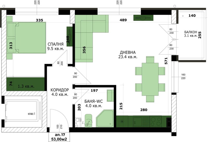 Продава  2-стаен град Варна , Кайсиева градина , 60 кв.м | 53172576 - изображение [2]