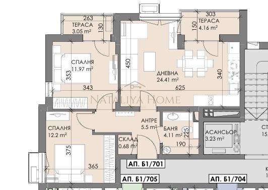 In vendita  2 camere da letto Burgas , Meden rudnik - zona V , 91 mq | 83298313 - Immagine [2]