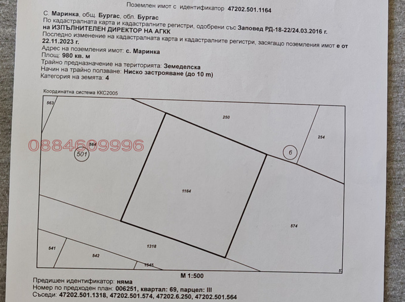 Продава ПАРЦЕЛ, гр. Бургас, с. Маринка