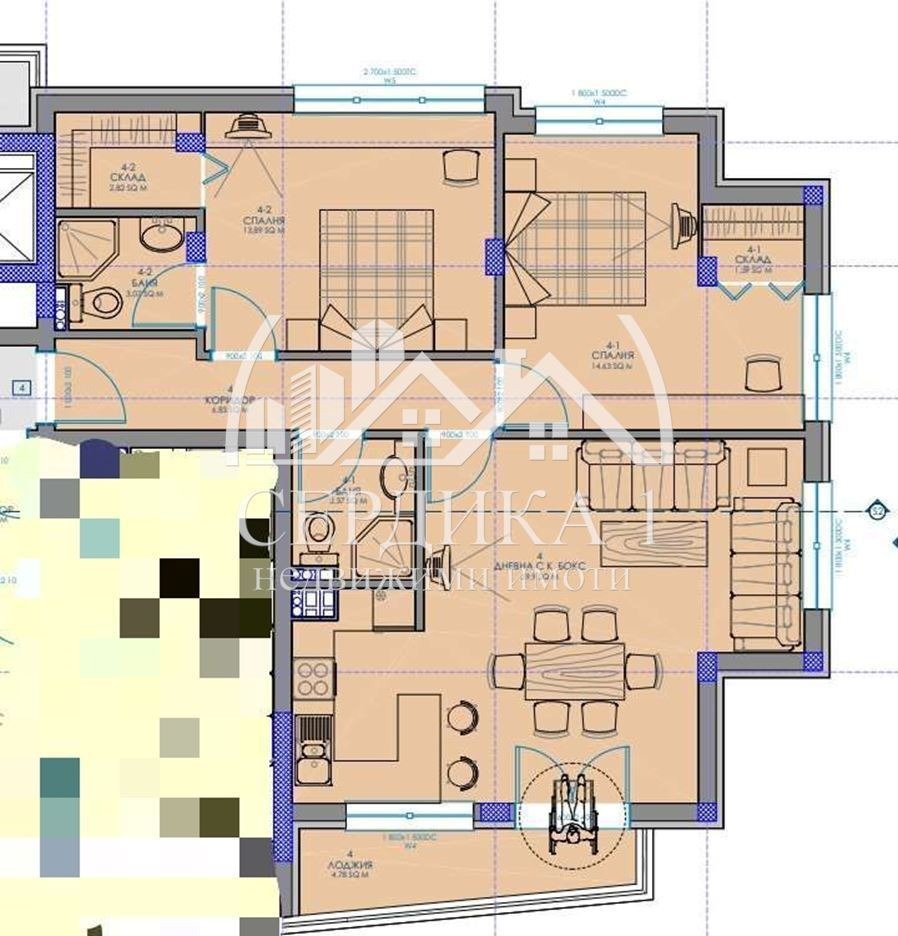 Продава 3-СТАЕН, гр. София, Хаджи Димитър, снимка 4 - Апартаменти - 55134010