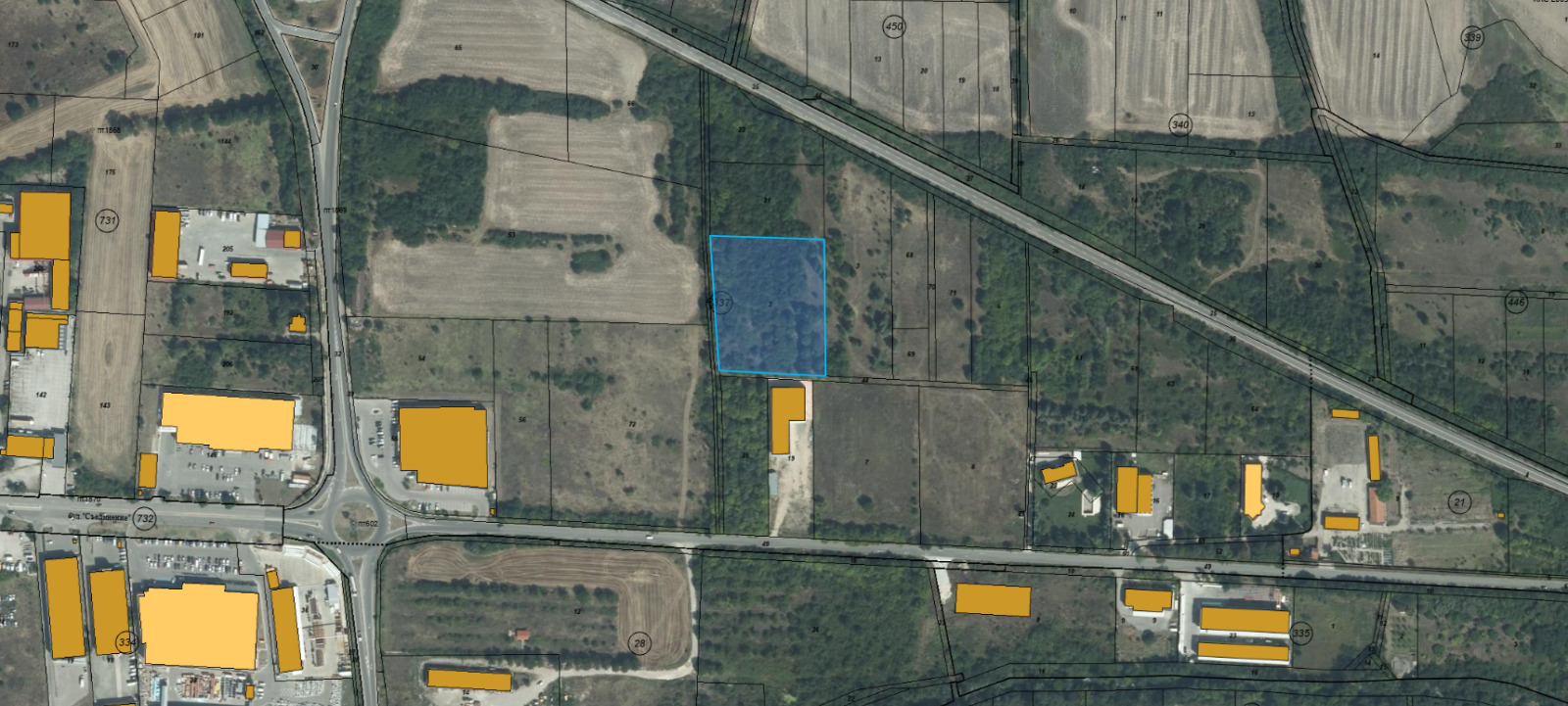 Продава ПАРЦЕЛ, гр. Хасково, Промишлена зона - Изток, снимка 2 - Парцели - 53675982