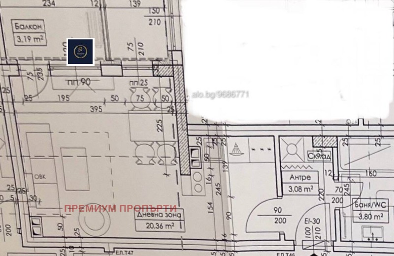 Προς πώληση  Στούντιο Πλοβδηβ , Γαγαρην , 44 τ.μ | 27453084 - εικόνα [3]