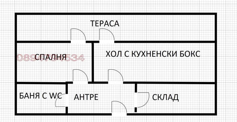 Продаја  1 спаваћа соба Софија , Лјулин 2 , 85 м2 | 48880763 - слика [15]