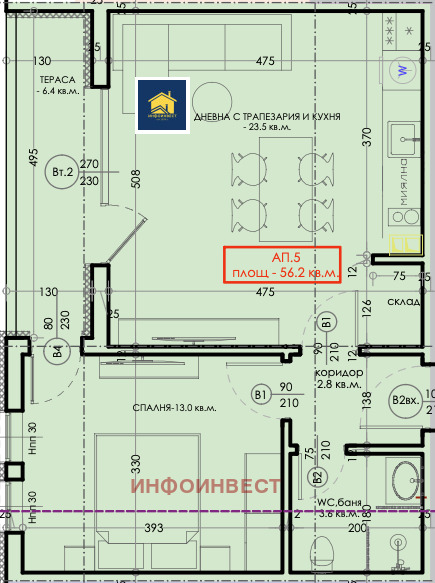 Продава 2-СТАЕН, гр. Велинград, област Пазарджик, снимка 3 - Апартаменти - 56369776