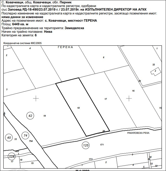 Продава ПАРЦЕЛ, с. Ковачевци, област Перник, снимка 2 - Парцели - 53617534