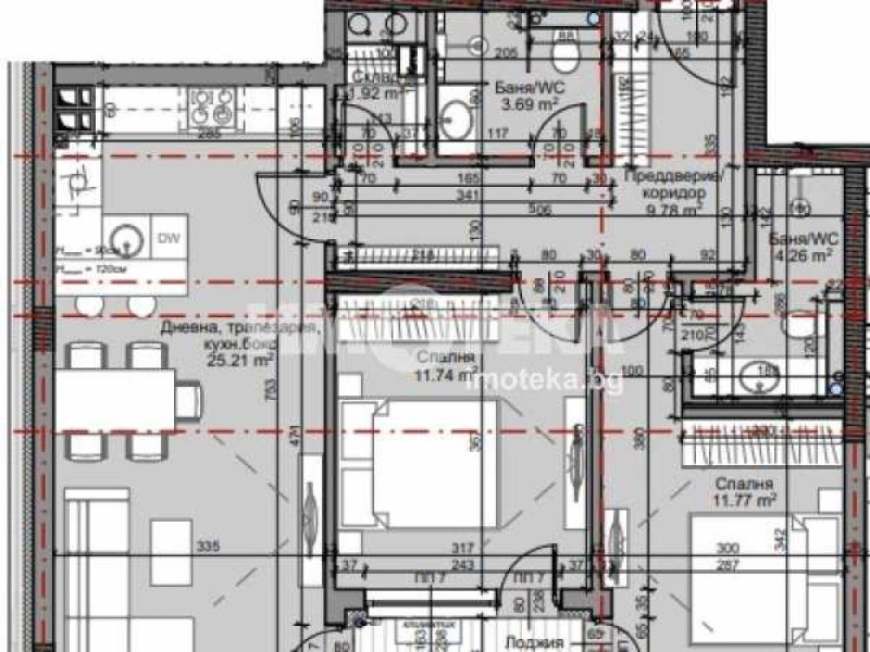 Zu verkaufen  2 Schlafzimmer Sofia , Mladost 4 , 100 qm | 17478583