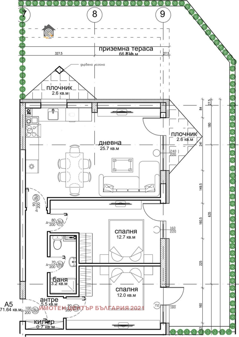 Продаја  2 спаваће собе Софија , Малинова долина , 89 м2 | 83118077