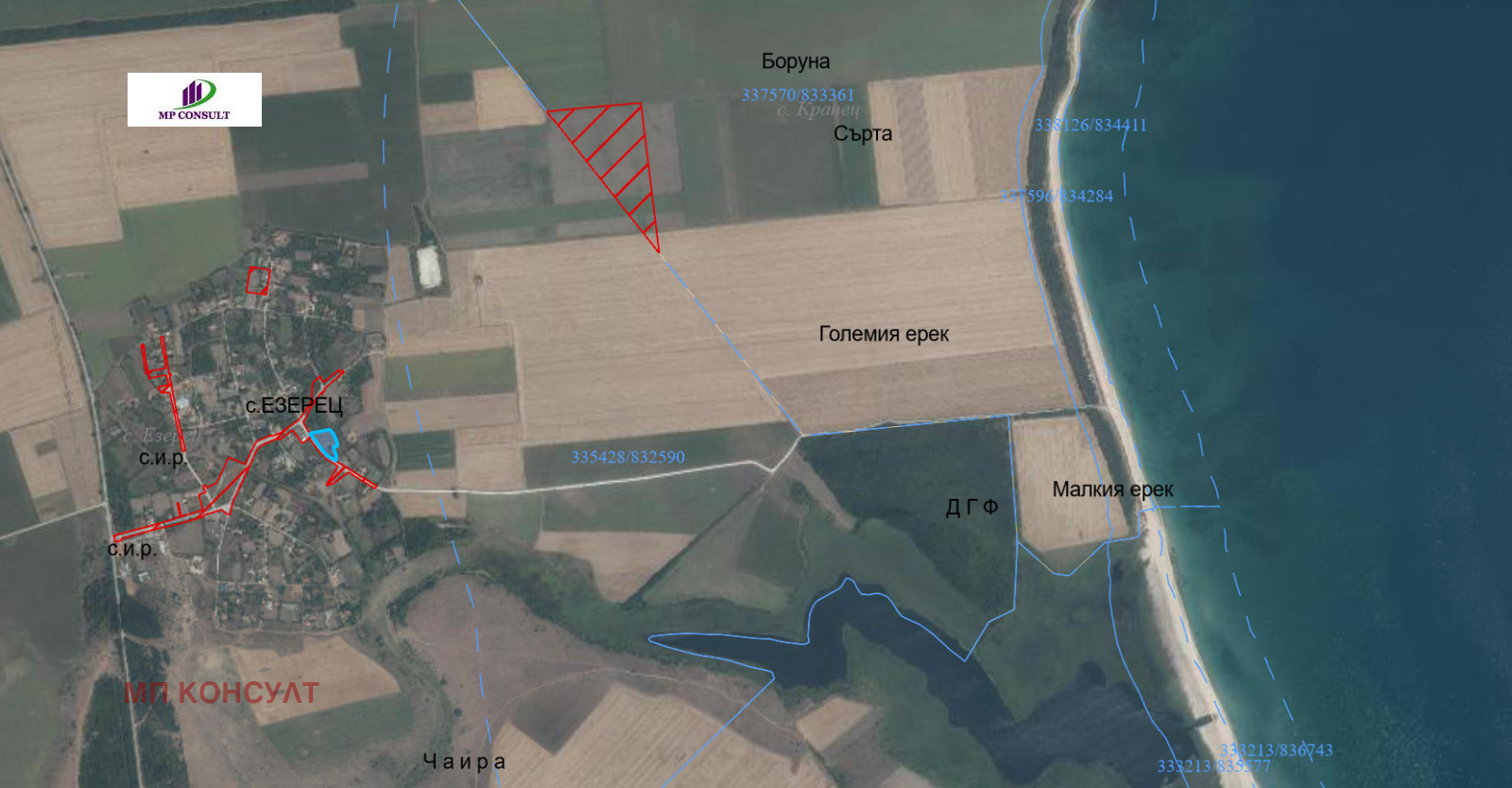 Продава ПАРЦЕЛ, с. Езерец, област Добрич, снимка 4 - Парцели - 55781678