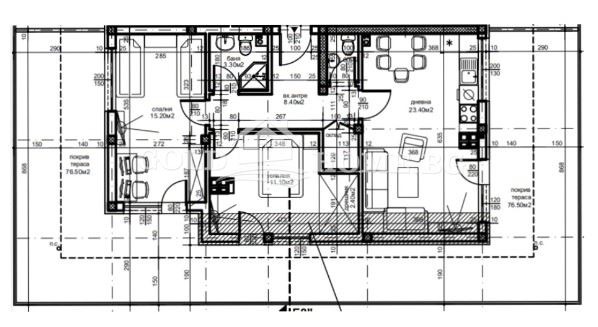 Myytävänä  2 makuuhuonetta Plovdiv , Ostromila , 110 neliömetriä | 94407601 - kuva [12]