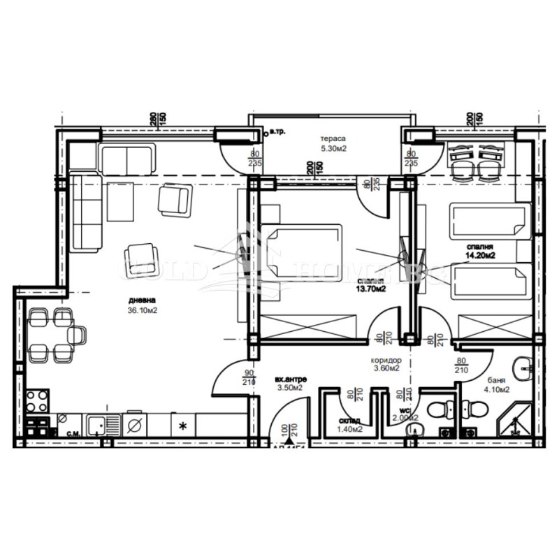 Zu verkaufen  2 Schlafzimmer Plowdiw , Ostromila , 110 qm | 94407601 - Bild [7]