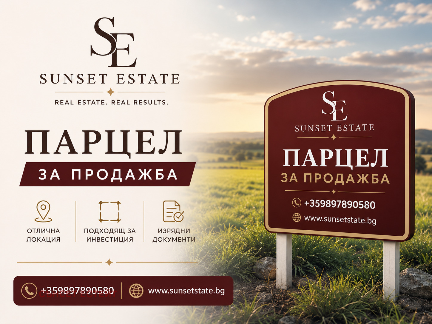 Продава ПАРЦЕЛ, гр. Бургас, с. Маринка