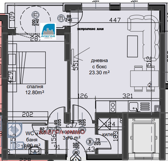 Продава  2-стаен град Пловдив , Остромила , 64 кв.м | 44976967 - изображение [2]