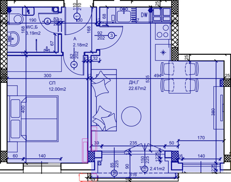 Продава 2-СТАЕН, гр. Пловдив, Коматевско шосе, снимка 5 - Aпартаменти - 48613258