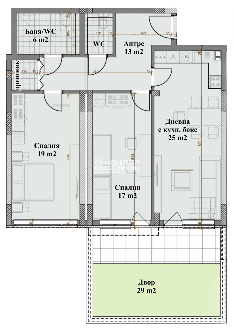 For Sale  2 bedroom Plovdiv , Hristo Smirnenski , 149 sq.m | 19119713 - image [3]