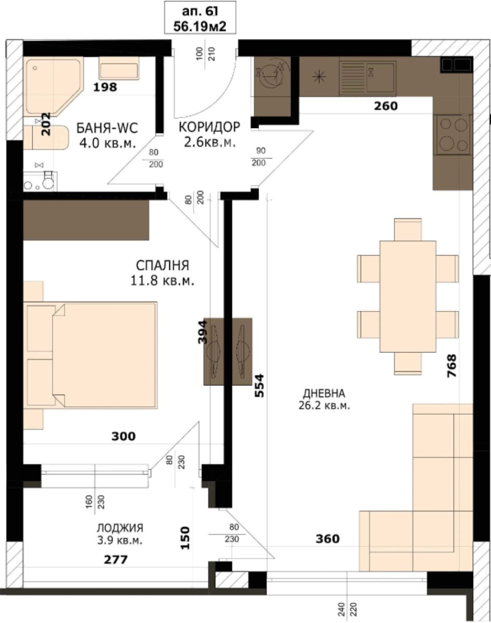 Продава 2-СТАЕН, гр. Варна, Кайсиева градина, снимка 8 - Апартаменти - 54592958