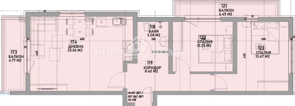 Продава 3-СТАЕН, гр. Пловдив, Южен, снимка 2 - Апартаменти - 53947102