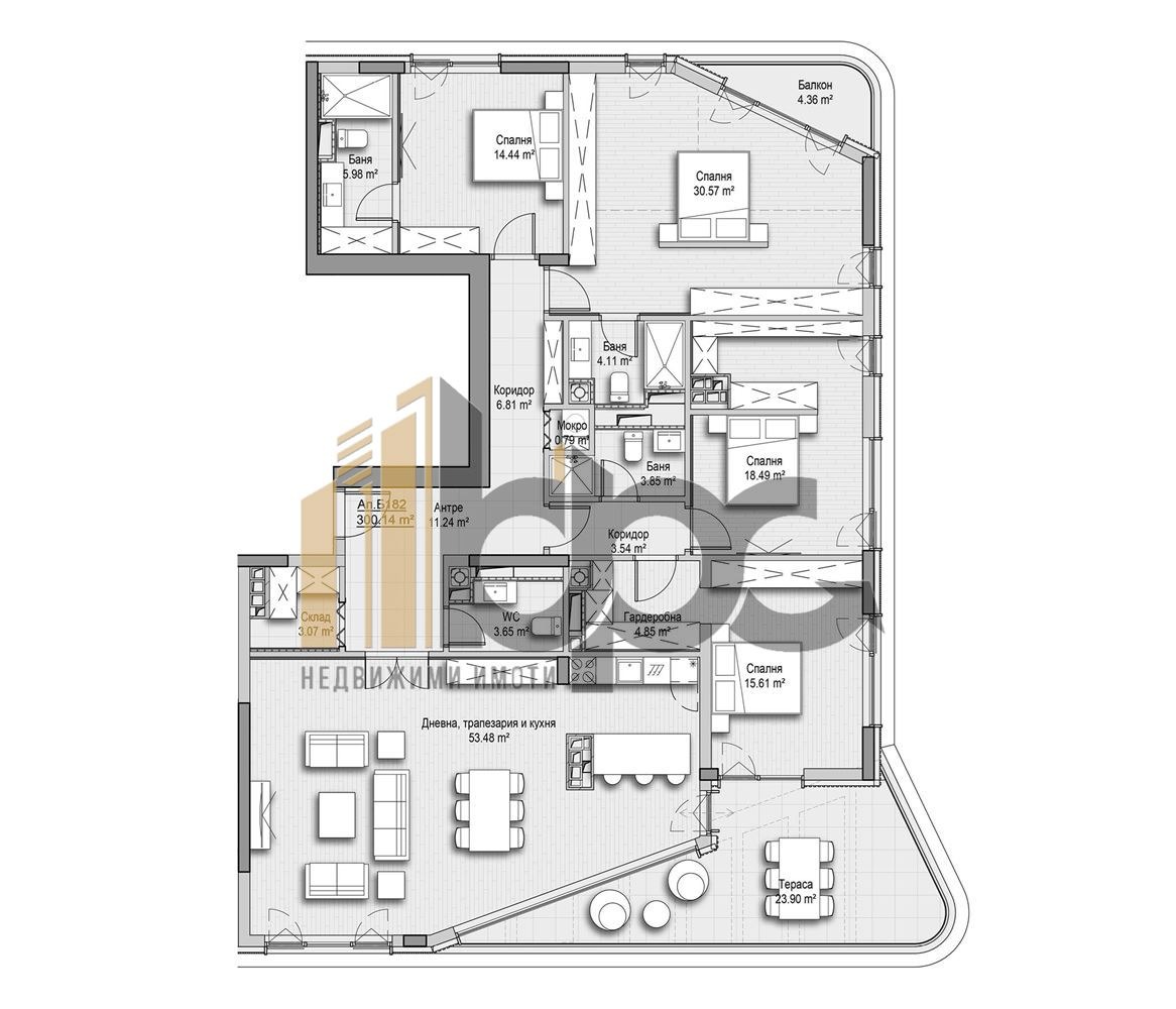 Продава МНОГОСТАЕН, гр. София, Кръстова вада, снимка 2 - Апартаменти - 52444928