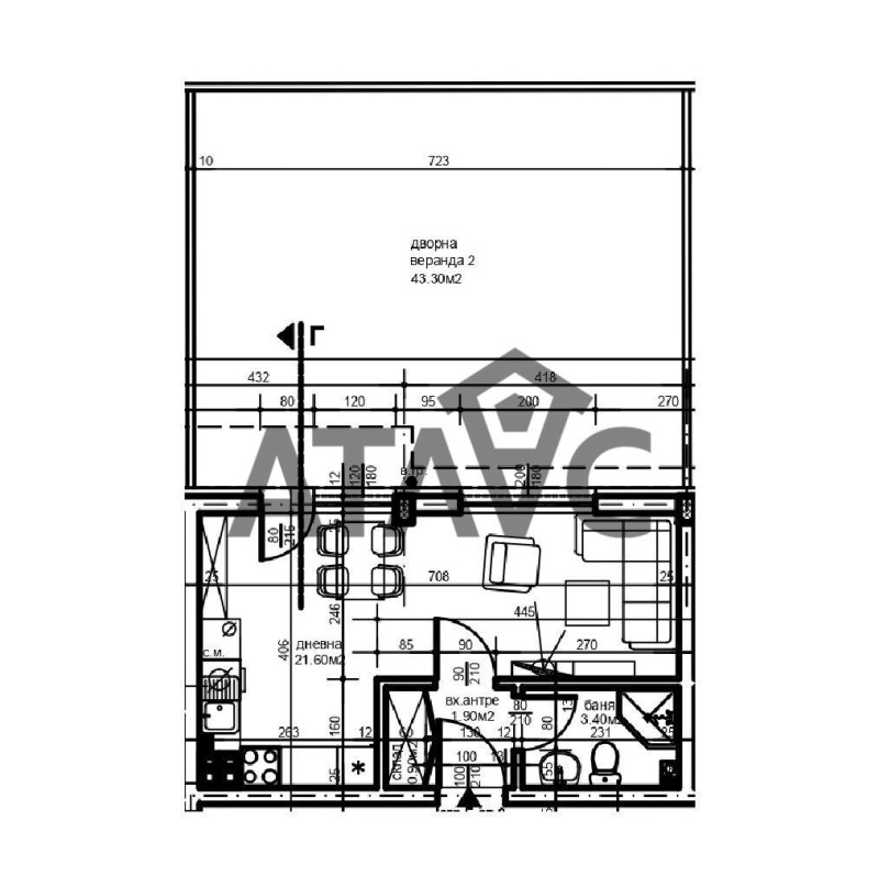 In vendita  Studio Plovdiv , Hristo Smirnenski , 40 mq | 53681684 - Immagine [2]
