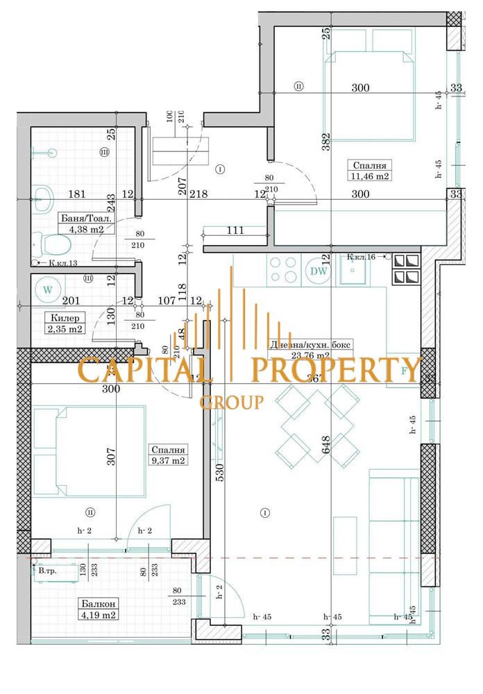 Na prodej  1 ložnice Varna , Levski 2 , 72 m2 | 47181761 - obraz [2]