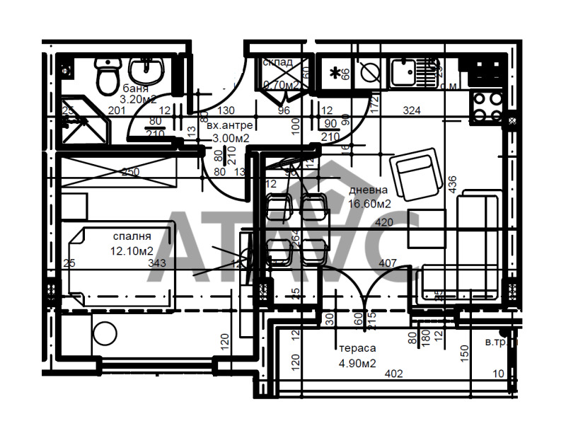 Продава  2-стаен град Пловдив , Христо Смирненски , 54 кв.м | 11369592 - изображение [2]