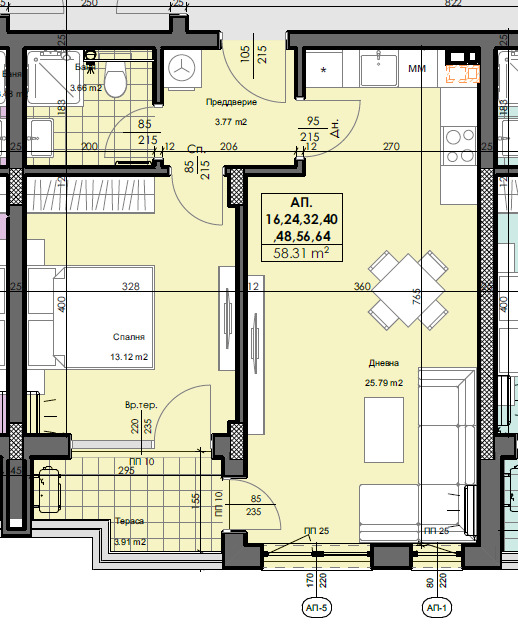 Продава  2-стаен град Пловдив , Кършияка , 69 кв.м | 89827513