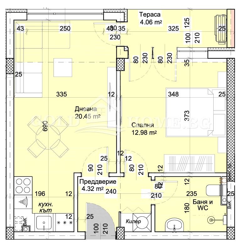 Продава 2-СТАЕН, гр. Пловдив, Христо Смирненски, снимка 2 - Апартаменти - 55898458