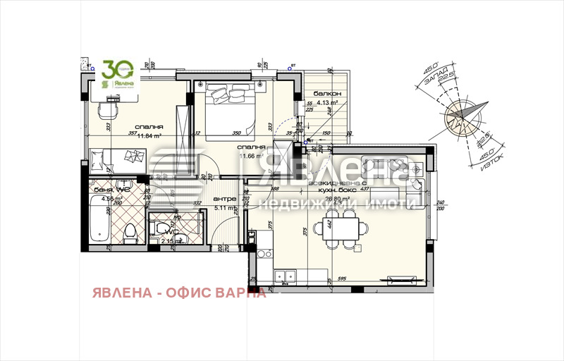 Продава 3-СТАЕН, гр. Варна, Виница, снимка 4 - Aпартаменти - 48697611