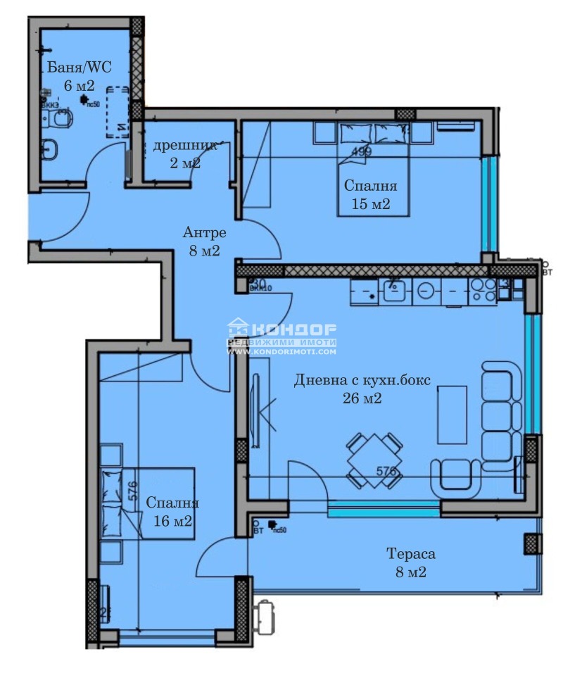 Продава 3-СТАЕН, гр. Пловдив, Христо Смирненски, снимка 3 - Апартаменти - 52328674