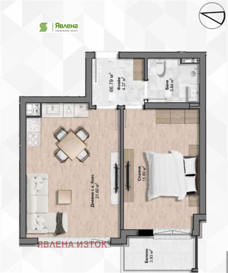 Продава 2-СТАЕН, гр. София, Банишора, снимка 7 - Апартаменти - 54969398