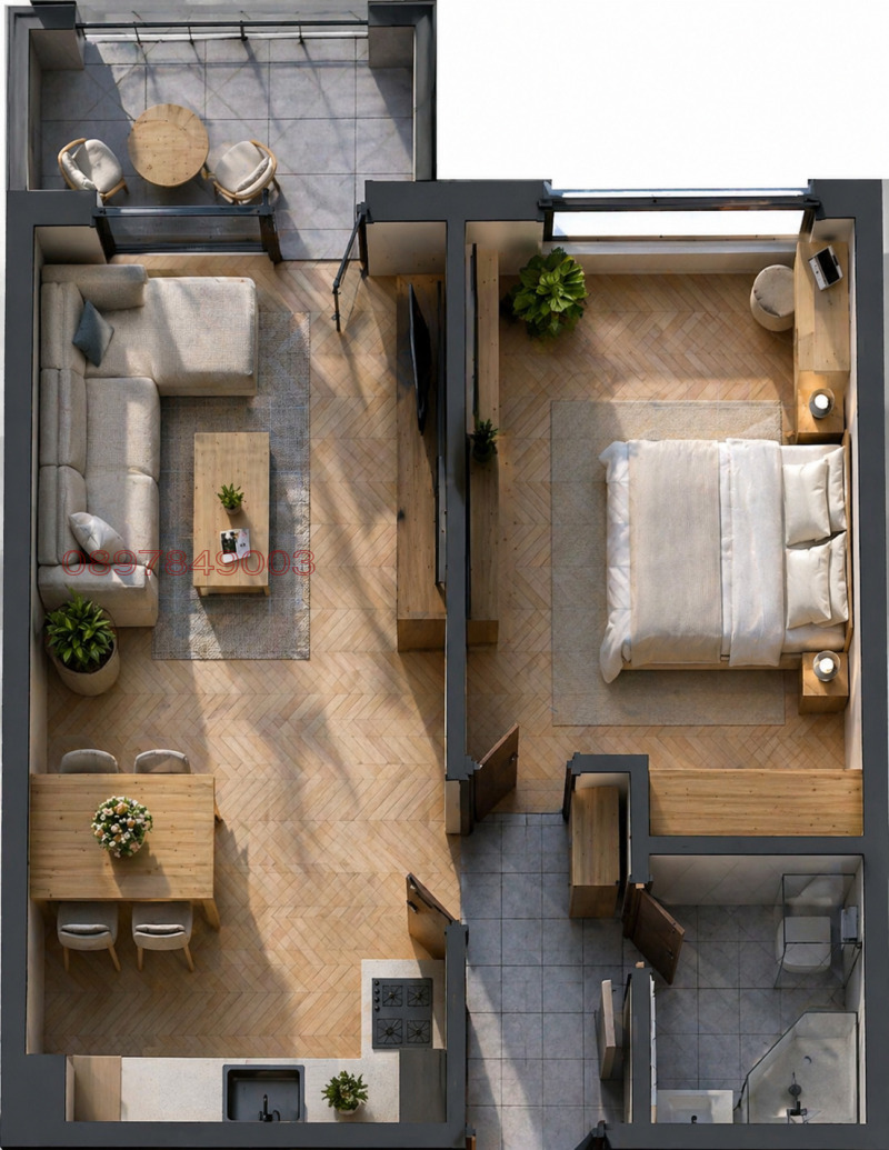 Продава 2-СТАЕН в град София, Дружба 2 - 70 кв.м / 234 999 € » 459 618.09 лв.