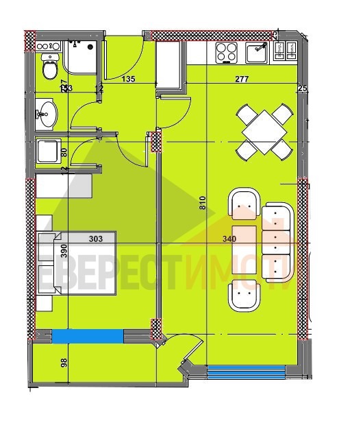 Eladó  1 hálószoba Plovdiv , Ostromila , 67 négyzetméter | 95399141 - kép [2]