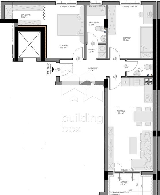 Продава 3-СТАЕН, гр. Варна, Владислав Варненчик 1, снимка 2 - Апартаменти - 52372469