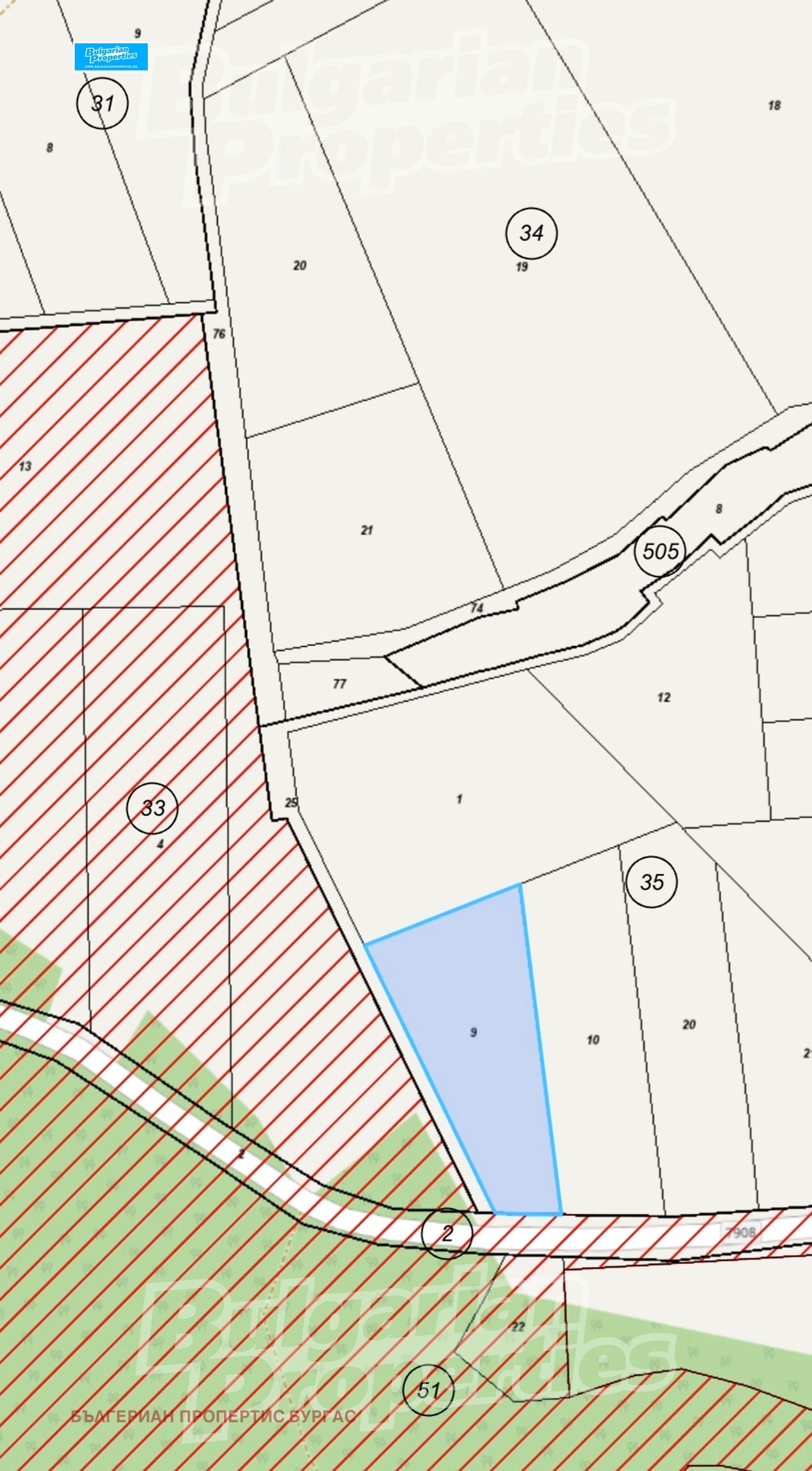 Продава ПАРЦЕЛ, гр. Бургас, с. Твърдица, снимка 4 - Парцели - 56109177