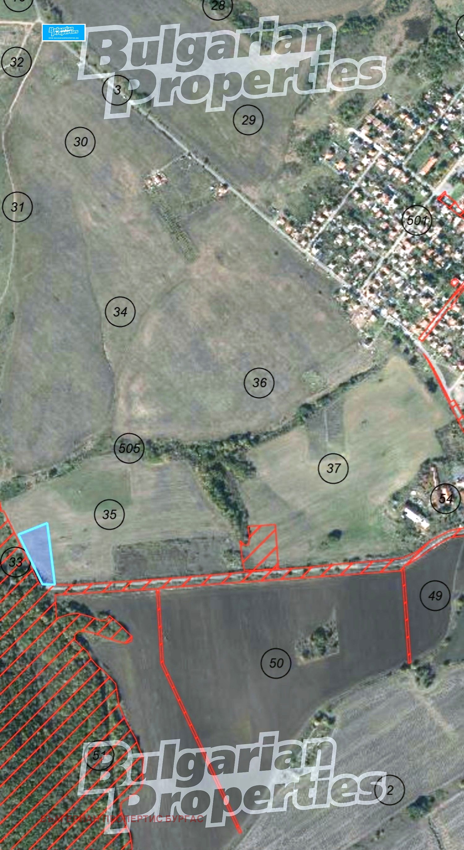 Продава ПАРЦЕЛ, гр. Бургас, с. Твърдица, снимка 2 - Парцели - 56109177