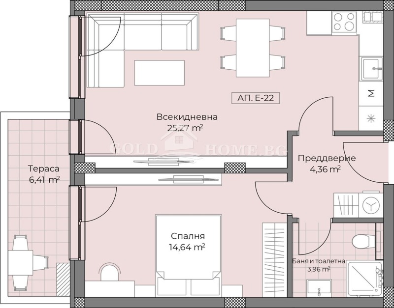 Na sprzedaż  1 sypialnia Plowdiw , Ostromila , 72 mkw | 68062798 - obraz [10]