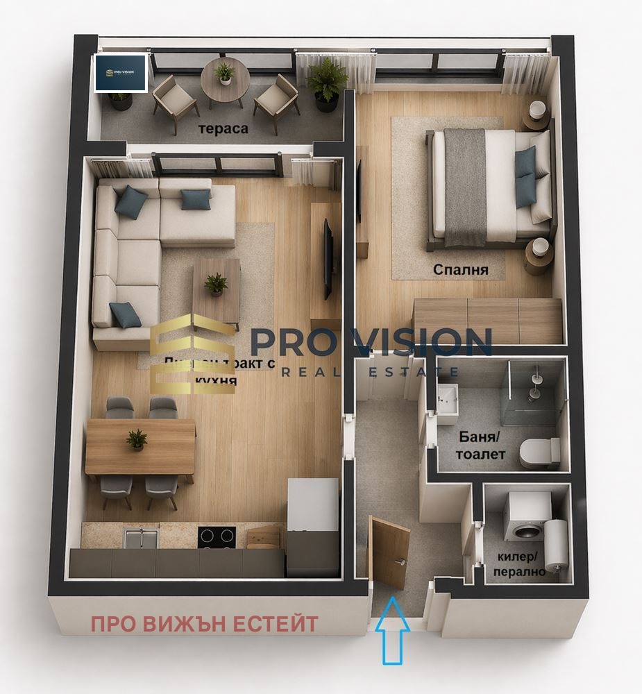 Продава 2-СТАЕН, гр. Варна, Окръжна болница-Генерали, снимка 7 - Апартаменти - 54181106