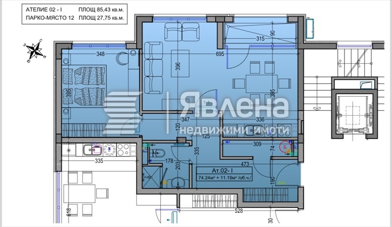 En venta  1 dormitorio Sofia , Dragalevtsi , 86 metros cuadrados | 97271139 - imagen [6]