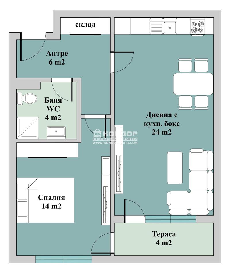 Продава 2-СТАЕН, гр. Пловдив, Тракия, снимка 2 - Aпартаменти - 49092573