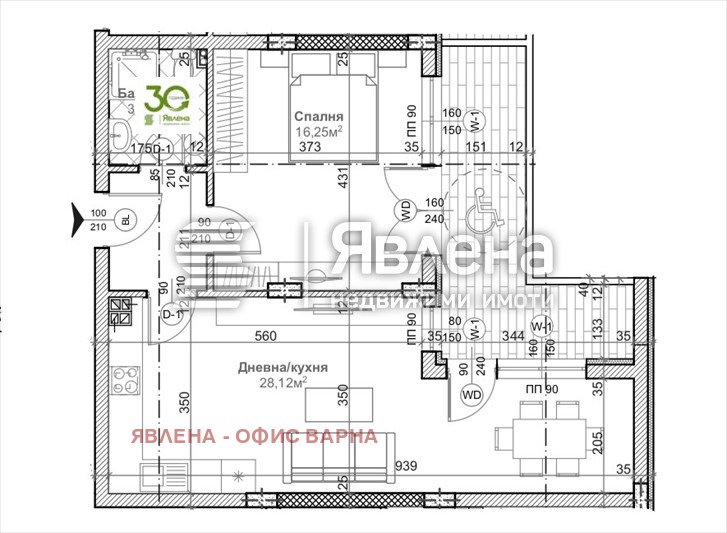 Продава 2-СТАЕН, гр. Варна, Левски 1, снимка 2 - Апартаменти - 53661961