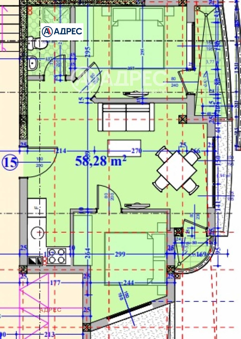 Продава 3-СТАЕН, с. Кранево, област Добрич, снимка 1 - Aпартаменти - 47292875